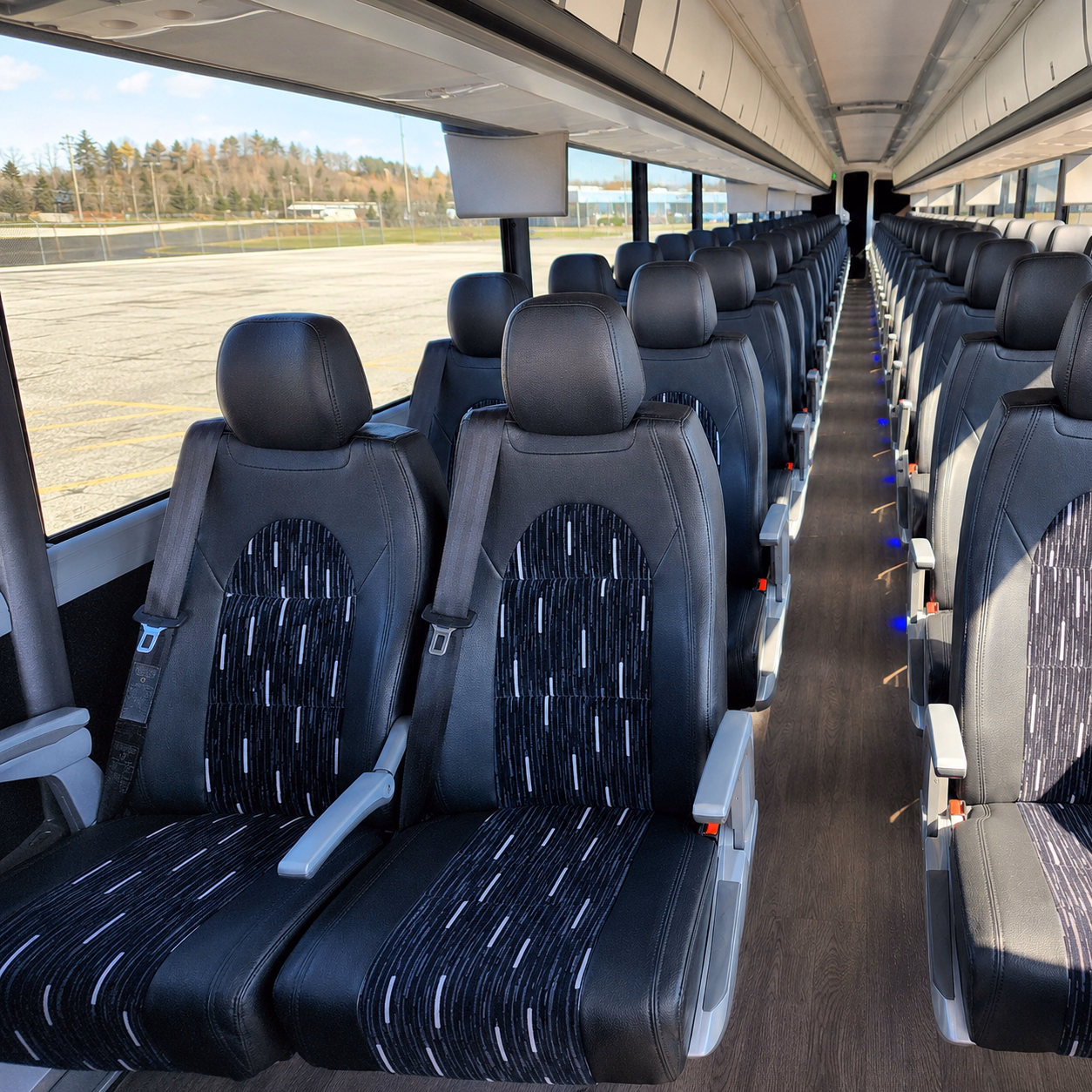 howell charter bus interior