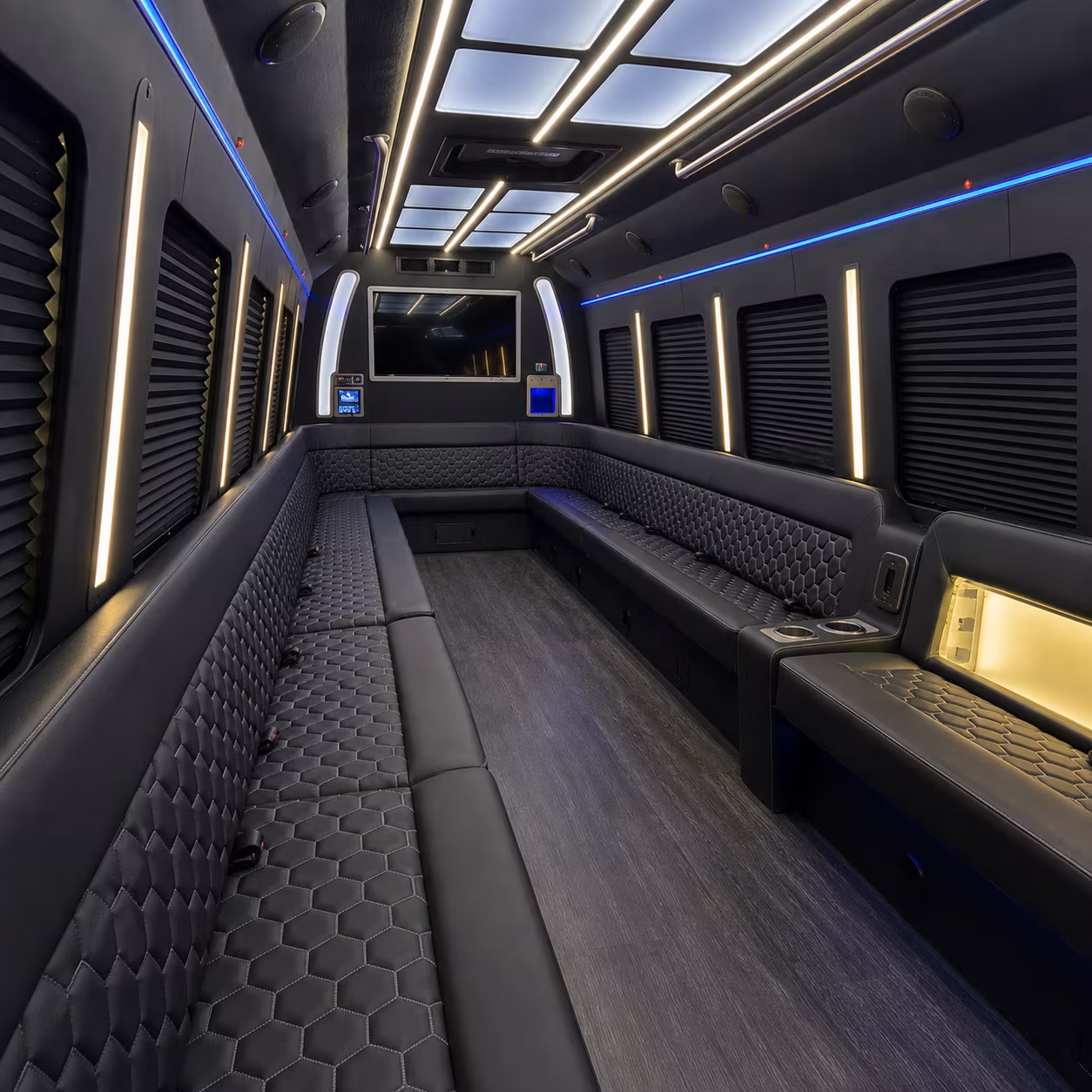 howell party bus rentals inside
